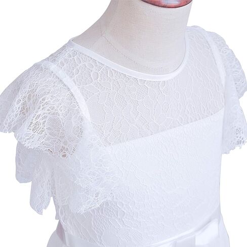 Glamulice Flower Girl Bohemian Dress Ruffle Chiffon Wedding Bridesmaid Holiday Beach Dresses in Saudi Arabia