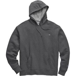 Champion Men's Embroidered C-Logo Fleece Hoodie (DarkGrey, XXL)