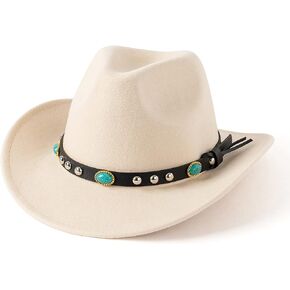 Lisianthus للرجال والنساء قبعة رعاة البقر الغربية واسعة الحواف, M in Kuwait