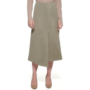 DKNY Women's Wrap Midi Pull-on Sportswear Skirt in Kuwait