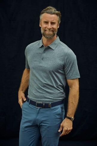 Cutter & Buck Forge Heathered Stretch Mens Polo in Saudi Arabia