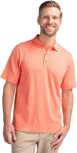 Cutter & Buck Forge Heathered Stretch Mens Polo in Saudi Arabia