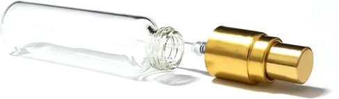 ZbFwmx 20 Pack Set 10ML Protable Refill Bulk Atomizer Spray Travel Perfume Bottle Hydrating Empty Bottle (Gold Caps) in Saudi Arabia