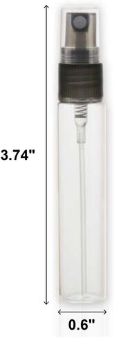 ZbFwmx 20 Pack Set 10ML Protable Refill Bulk Atomizer Spray Travel Perfume Bottle Hydrating Empty Bottle (Gold Caps) in Saudi Arabia