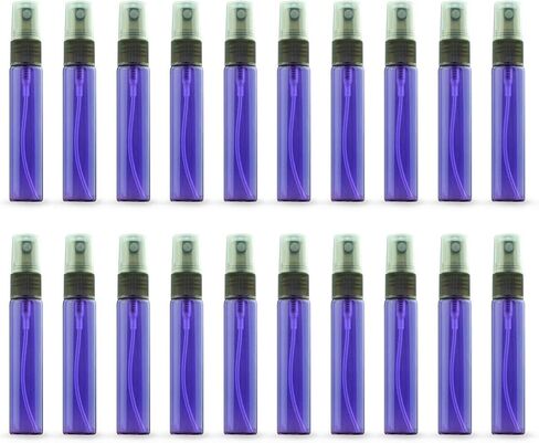 ZbFwmx 20 Pack Set 10ML Protable Refill Bulk Atomizer Spray Travel Perfume Bottle Hydrating Empty Bottle (Gold Caps) in Saudi Arabia