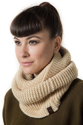 أوشحة إنفينيتي نسائية من مارينو، لف وشاح دائري أنيق للشتاء in Kuwait