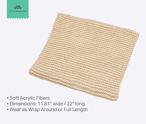 أوشحة إنفينيتي نسائية من مارينو، لف وشاح دائري أنيق للشتاء in Kuwait