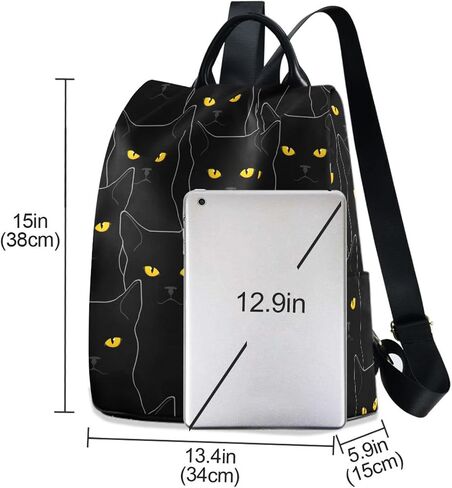 senya Fashion Backpack Purse for Women, African American Woman Black Backpack Shoulder Bag for Women in Saudi Arabia