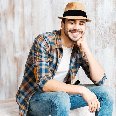 Kavoc 12 Pieces Stretchable Hat Band Ribbon Panama Hat Band for Women Cowboy Hat Band for Men Fedora Panama Straw Hat Accessories in Saudi Arabia