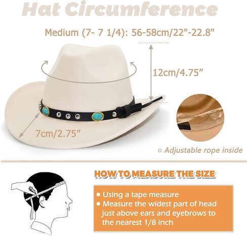 Lisianthus للرجال والنساء قبعة رعاة البقر الغربية واسعة الحواف, M in Kuwait