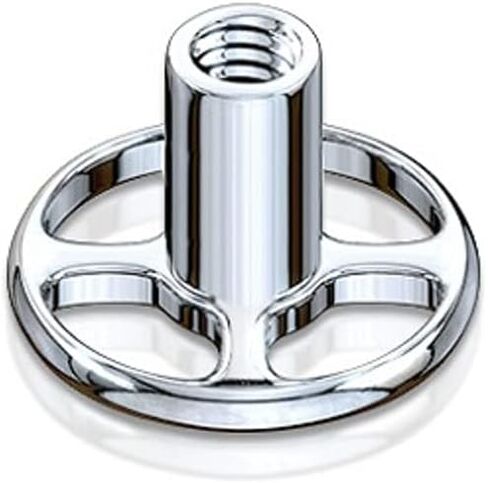 Pierced Owl - 14GA G23 Implant Grade Solid Titanium 4 Hole Round Dermal Anchor Base in Saudi Arabia