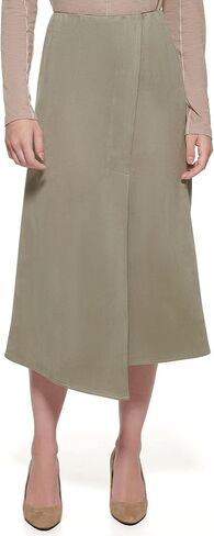 DKNY Women's Wrap Midi Pull-on Sportswear Skirt in Saudi Arabia
