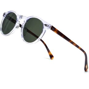 EAREADA ERD Vintage Round Sunglasses For Men Polarized Circle Frame For Women UV400 Large Eyeglasses in Kuwait