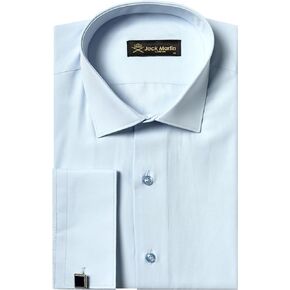 Mens Shirts | Mens Long Sleeve Shirt | French Cuff Dress Shirts for Men | Mens Stylish Formal Shirts | Button Up Shirt Men