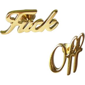 Stainless Steel Fuck Off Stud Earring for Friendship Initial Words Earring in Saudi Arabia