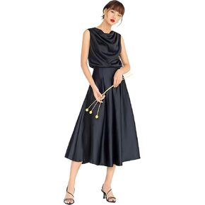 تنورة طويلة للسيدات من wearVAST بخصر عالٍ ومتوسطة الطول على شكل حرف A ومتوهجة وطويلة بطيات in Kuwait