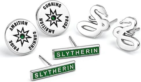 Official Harry Potter Slytherin Set of 3 Stud Earrings in Saudi Arabia