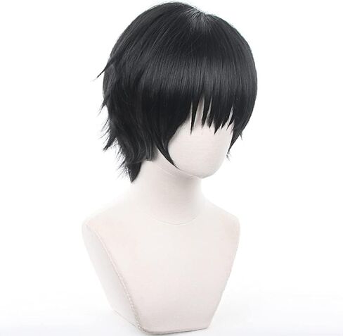 Wig for Geto Suguru Cosplay Wig JJK Adult Women Costume Party Roleplay Long Black Synthetic Hair in Kuwait