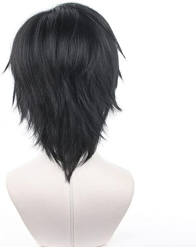 Wig for Geto Suguru Cosplay Wig JJK Adult Women Costume Party Roleplay Long Black Synthetic Hair in Kuwait
