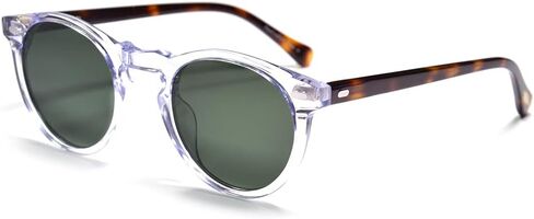 EAREADA ERD Vintage Round Sunglasses For Men Polarized Circle Frame For Women UV400 Large Eyeglasses in Kuwait