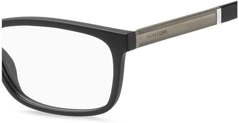 Tommy Hilfiger Plastic Rectangular Eyeglasses 55 0003 Matte Black in Saudi Arabia