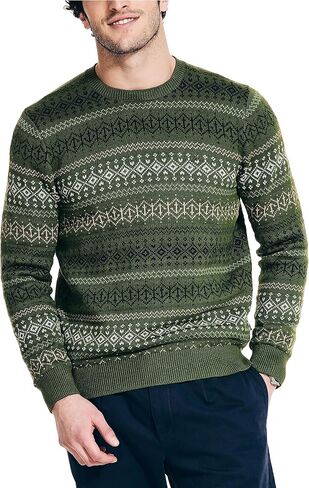 سترة Nautica Fair Isle Crewneck للرجال، شيف in Saudi Arabia