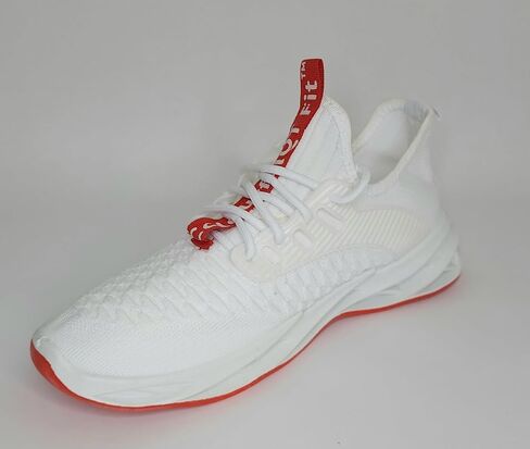ColourfulQT Fit Womens Running Breathable Casual Light Atlethic Tennis Shoe (White, us_Footwear_Size_System, Adult, Women, Numeric, Medium, Numeric_6) in Saudi Arabia
