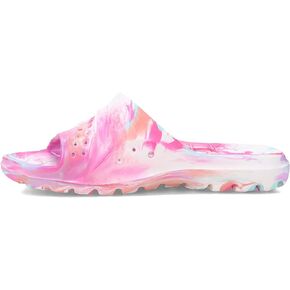 Skechers Girl's Foamies Hogan-Color Splashed Sneaker Slide Sandal