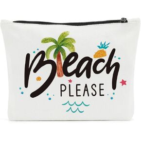 Congratulations Friendship Birthday Gift Graduation Party Supplies High School Girl Friends BFF Take Me To The Beach Beach Bag Funny Cosmetic Bag Ladies Graduation Gift, White, L, Fashion in Kuwait