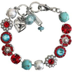 سوار ماريانا فسيفساء كريستال كبير مطلي بالروديوم، متعدد الألوان أحمر أزرق 4045/1M2 M1126ro in Kuwait