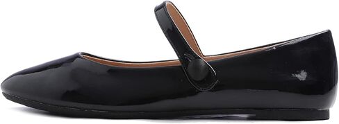 FEVERSOLE Women's Mary Jane Fashion Round Toe Easy Buckle Slip On Flats in Saudi Arabia