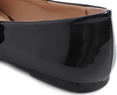 FEVERSOLE Women's Mary Jane Fashion Round Toe Easy Buckle Slip On Flats in Saudi Arabia