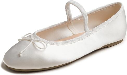 FEVERSOLE Women's Mary Jane Fashion Round Toe Easy Buckle Slip On Flats in Saudi Arabia