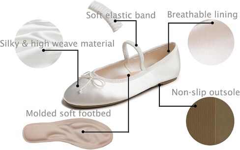 FEVERSOLE Women's Mary Jane Fashion Round Toe Easy Buckle Slip On Flats in Saudi Arabia