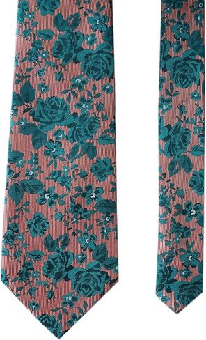 Towergem Extra Long Tie 63" Florals Men's Woven Jacquard Handmade XL Necktie in Saudi Arabia