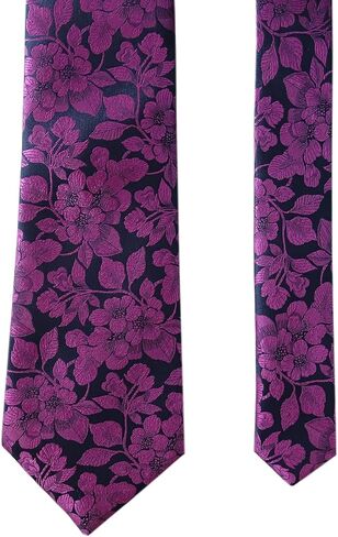 Towergem Extra Long Tie 63" Florals Men's Woven Jacquard Handmade XL Necktie in Saudi Arabia