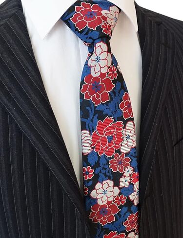 Towergem Extra Long Tie 63" Florals Men's Woven Jacquard Handmade XL Necktie in Saudi Arabia