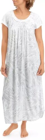 فستان طويل نسائي من Miss Elaine ذو طباعة محبوكة ناعمة in Kuwait