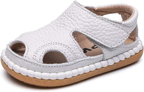 DADAWEN Baby Boys Girls Summer Lightweight Soft Sole Closed-Toe Outdoor Leather Athletic Sandals in Saudi Arabia