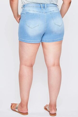 Royalty For Me Women's Plus Size Wannabettabutt Side Slit Hem Shorts Sustainable in Saudi Arabia