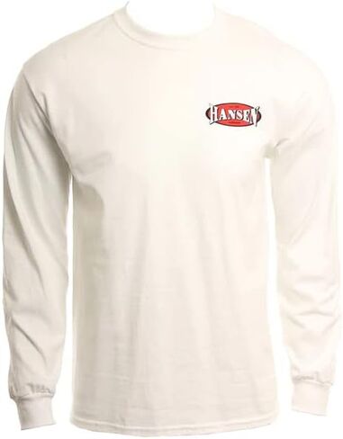 سترة هانسن هانسن لركوب الأمواج باللون الأبيض بأكمام طويلة ورقبة دائرية للرجال - كاجوال ومريحة in Kuwait