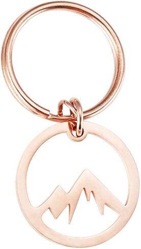 Jude Jewelers Stainless Steel Moutain Shape Keychain Pendant in Saudi Arabia