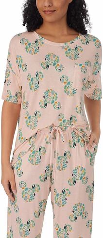 Disney Womens 2 Piece Capri Pajama Set in Saudi Arabia