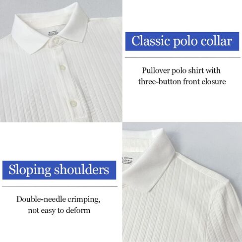 Lehmanlin Men's Stretch Muscle Shirts Long/Short Sleeve Cotton T Shirts Slim Fit Polo Shirt in Saudi Arabia