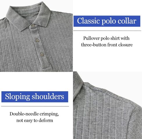 Lehmanlin Men's Stretch Muscle Shirts Long/Short Sleeve Cotton T Shirts Slim Fit Polo Shirt in Saudi Arabia