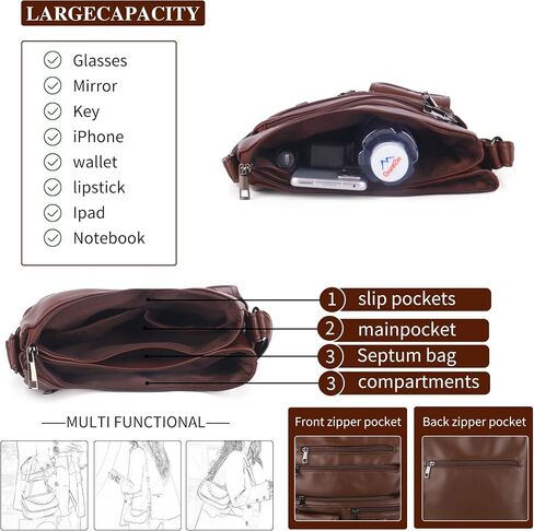 Angel Kiss Small Shoulder Bag for Women Crossbody Purses and Handbags Multi Pockets Hobo Bags in Kuwait