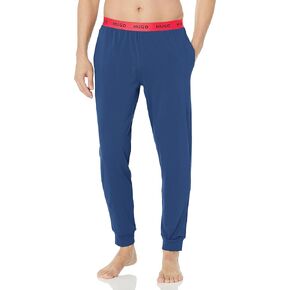 HUGO mens Bold Logo Waistband Cotton Lounge Joggers Casual Pants in Kuwait