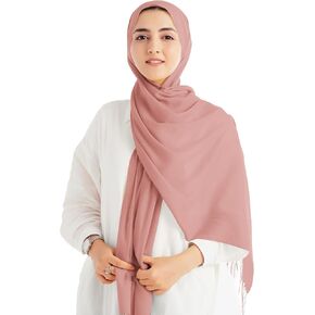Xirhoot Hijab Cotton Hijab Hijab Scarf for Women Muslim Head Scarf for Women Hijab for Women Hajib in Saudi Arabia