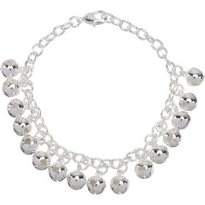 generic 2pcs Jingle Bells Anklet Ankle Bracelet Bells Chain Bracelet Link Chain Bracelet Anklet Wrist Jewelry for Women Ladies in Saudi Arabia