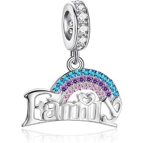 NINGAN Charm for Charms Bracelet 925 Sterling Silver Love Heart Charm - Birthday Jewelry Gift for Women Girls Mom Wife